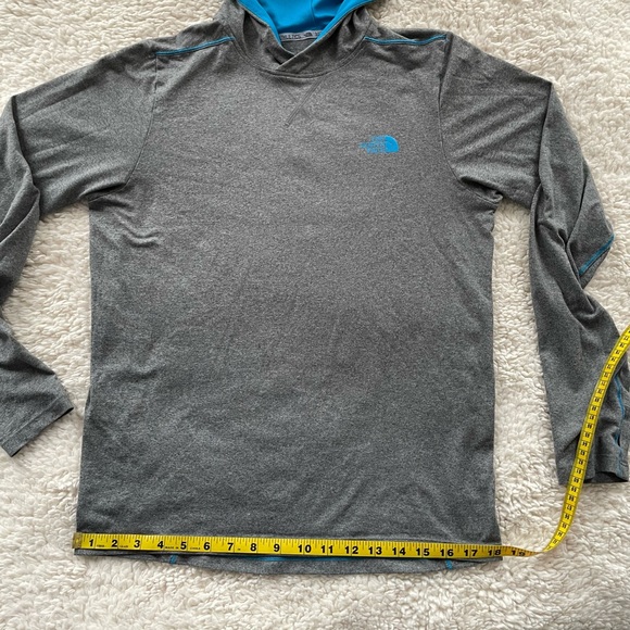 Men S THE NORTH FACE Flashdry Running Hoodie Gray - Picture 2 of 12